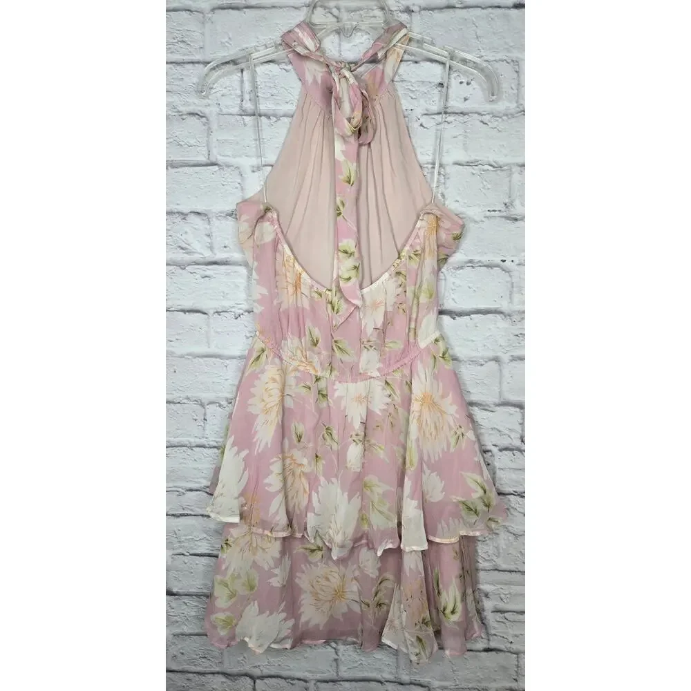 Revolve Yumi Kim Meghan Dress in Wayfarer Pink floral tiered Dress XL. - Picture 4 of 10